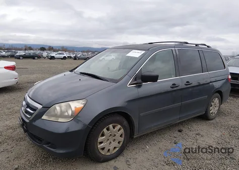 2006 Honda Odyssey Lx из США, поврежденный, VIN 5FNRL38206B086233